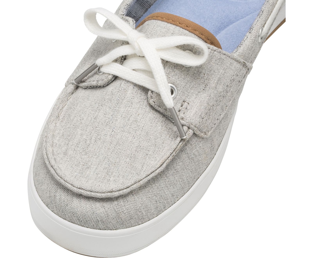 Slip Ons Keds Mujer Grises - Charter Chambray - 1205-TXNCO